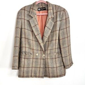 Vintage Pierre Balmain Houndstooth   Blazer